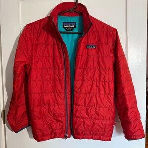 Kids Patagonia Jacker size 10 in Red